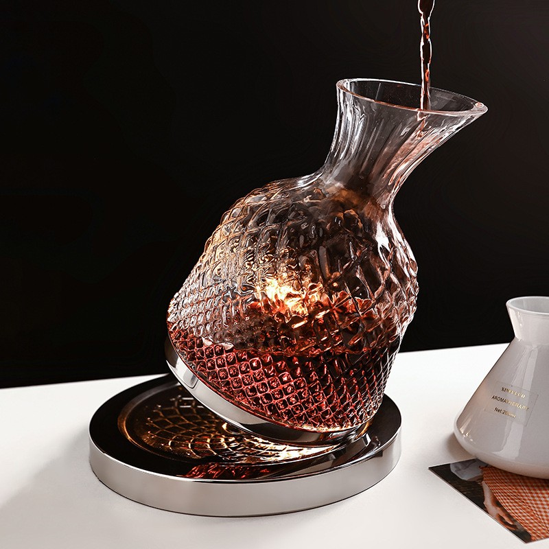 Vitri crystallini Rotating Decanter