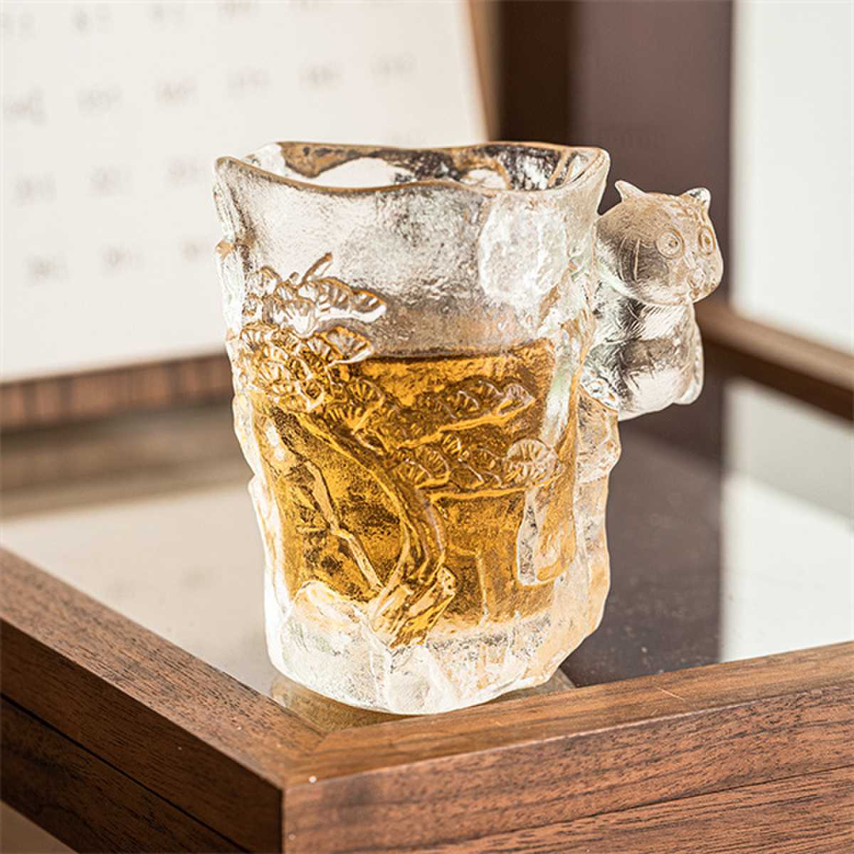 Tea Calicem caelatum vitreae vitreae