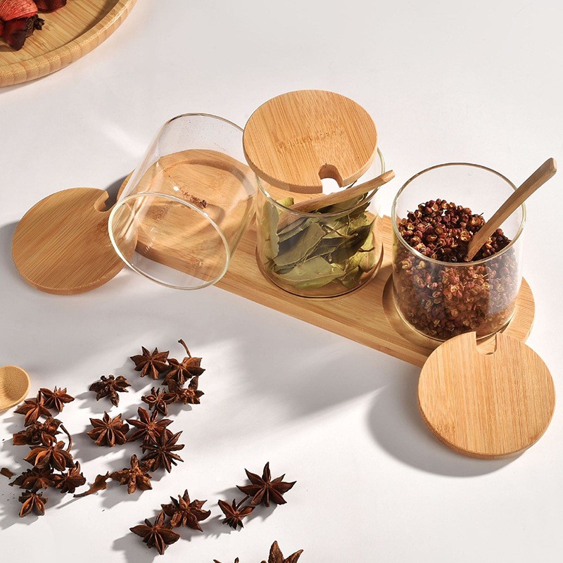 Speculum Spice Jar cum Bamboo Lid