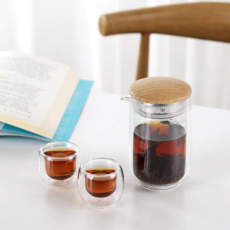 Travel KuaiKe Glass tea Set